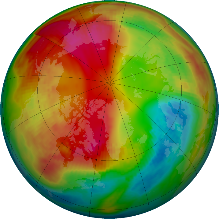 Arctic ozone map for 02 February 1981